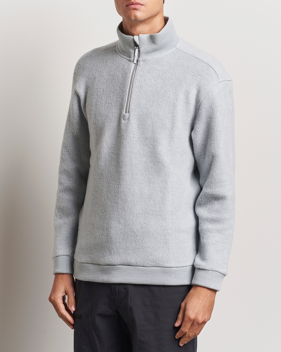 Herr | Tröjor | Houdini | Alto Wool/Tencel Half Zip Cloudy Grey