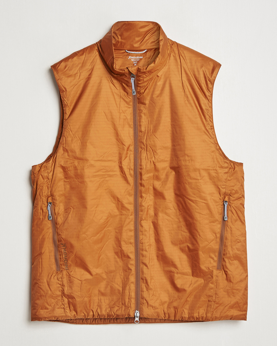 Herr | Jackor | Houdini | Dunfri Primaloft Padded Vest Rust Brown