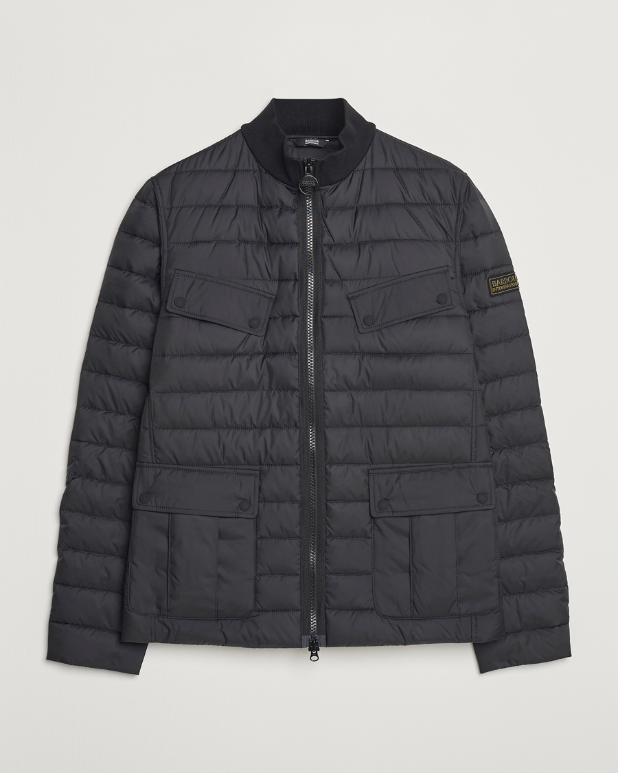 Herr | Jackor | Barbour International | Re-Ariel Quilted Puffer Jacket Black