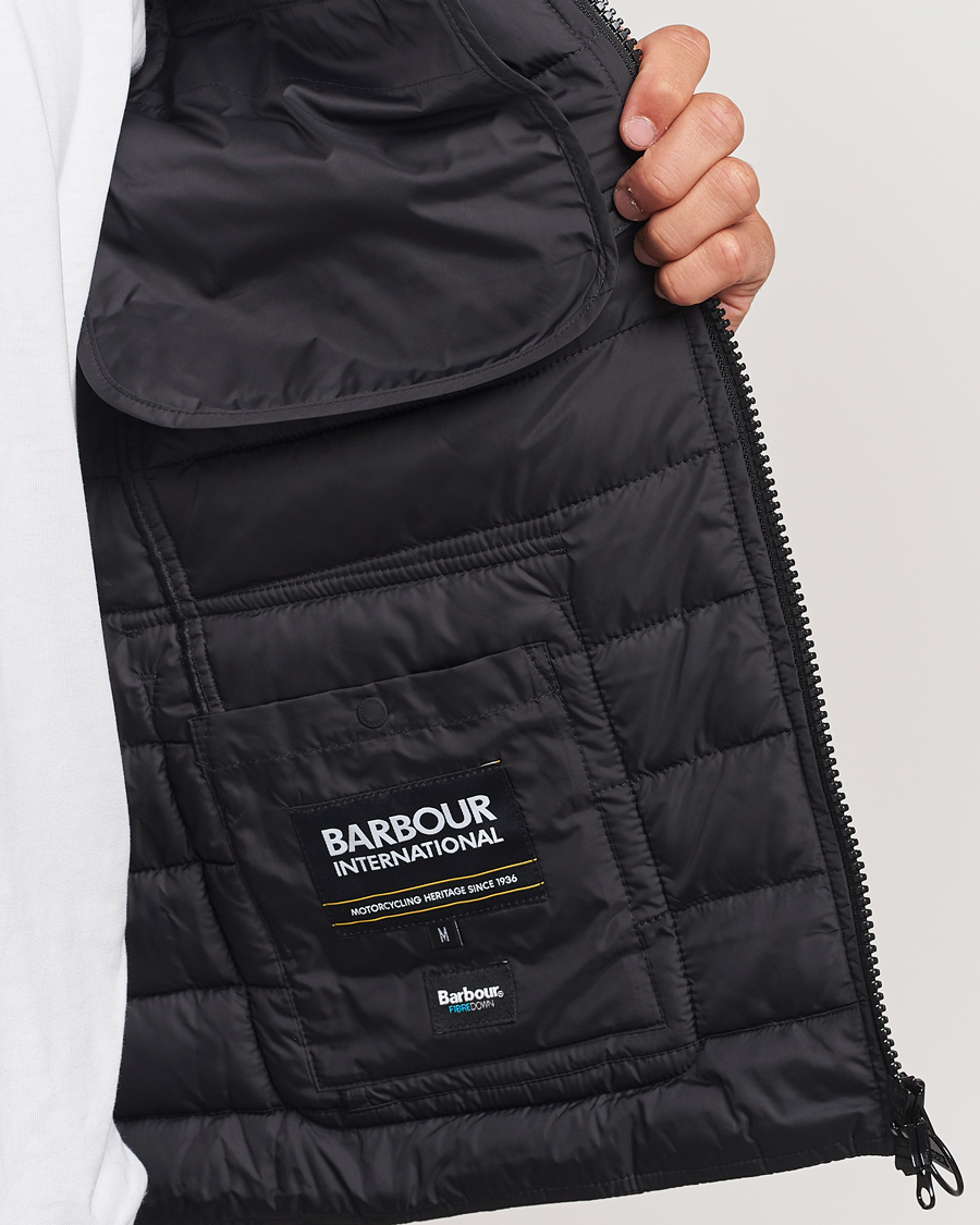 Herr | Jackor | Barbour International | Re-Ariel Quilted Puffer Jacket Black