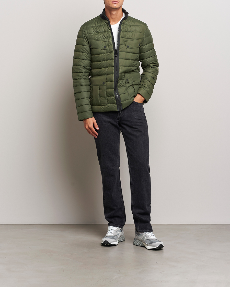 Herr | Jackor | Barbour International | Re-Ariel Quilted Puffer Jacket Sage