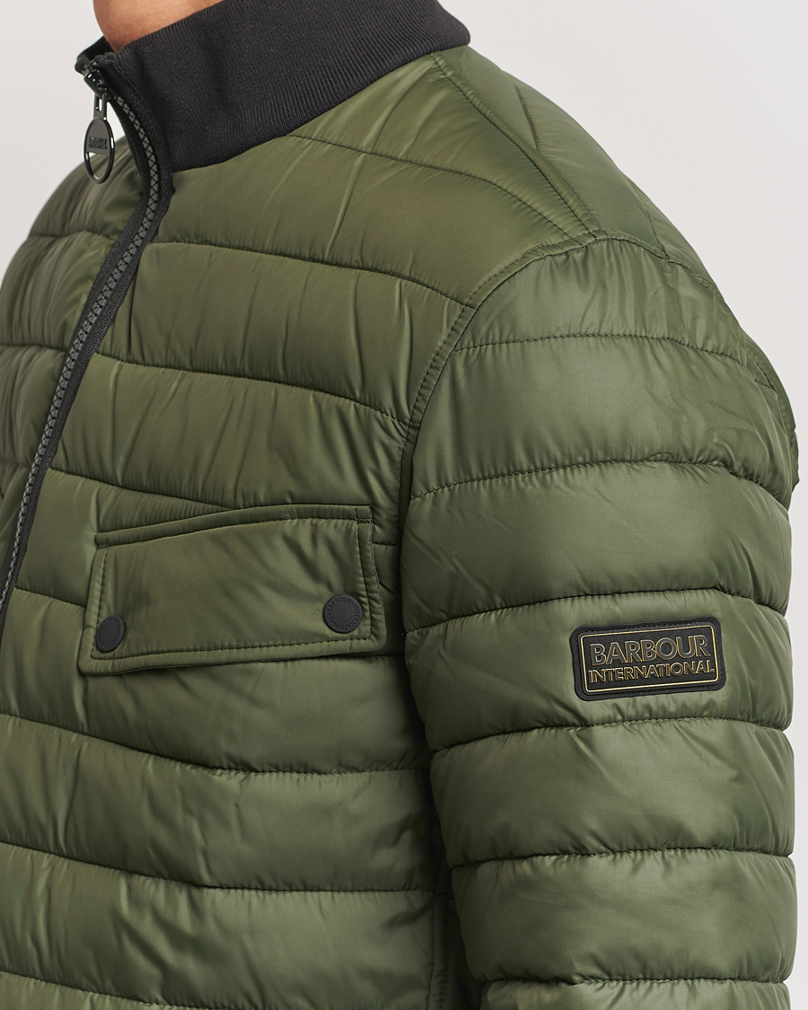Herr | Jackor | Barbour International | Re-Ariel Quilted Puffer Jacket Sage