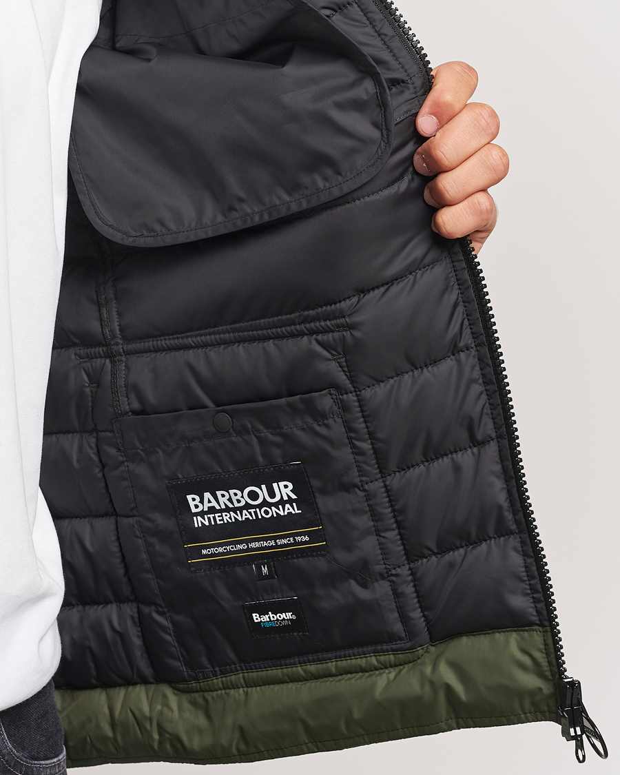 Herr | Jackor | Barbour International | Re-Ariel Quilted Puffer Jacket Sage