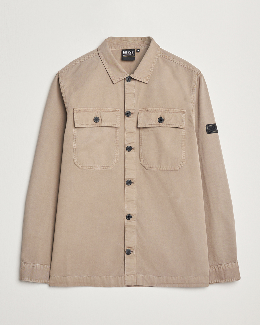 Herr | Skjortor | Barbour International | Arlo Cotton Overshirt Brindle