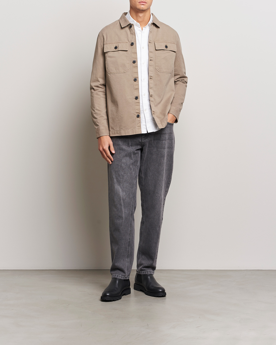 Herr | Skjortor | Barbour International | Arlo Cotton Overshirt Brindle