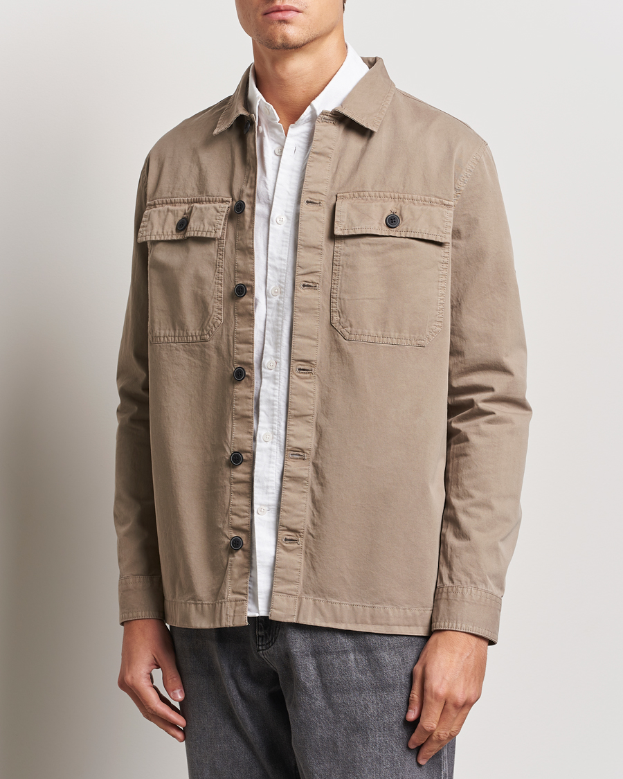 Herr | Skjortor | Barbour International | Arlo Cotton Overshirt Brindle