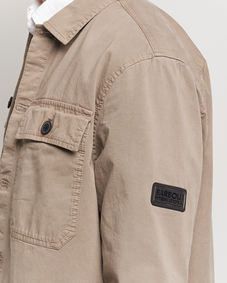 Herr | Skjortor | Barbour International | Arlo Cotton Overshirt Brindle