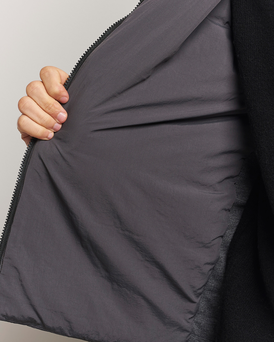 Herr | Tröjor | Barbour International | Stanley Hooded Quilted Sweat Charcoal