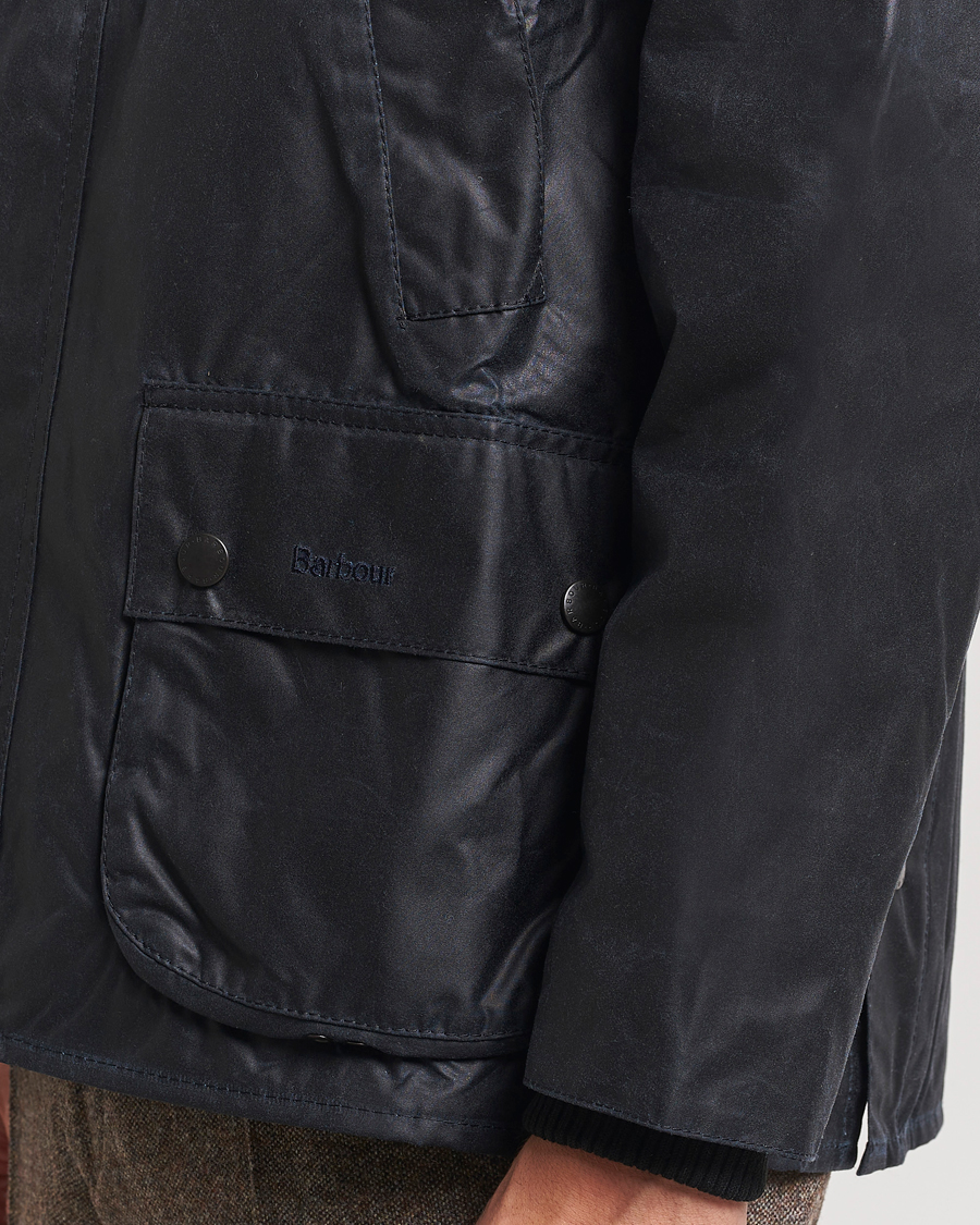 Herr | Jackor | Barbour Lifestyle | Bedale Wax Jacket Navy