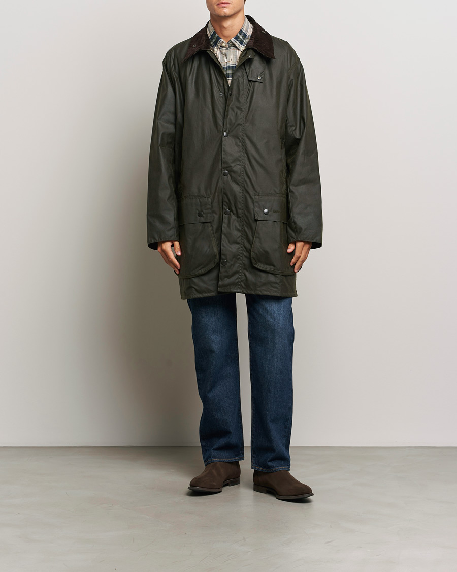 Herr | Jackor | Barbour Lifestyle | Border Wax Coat Archive Olive