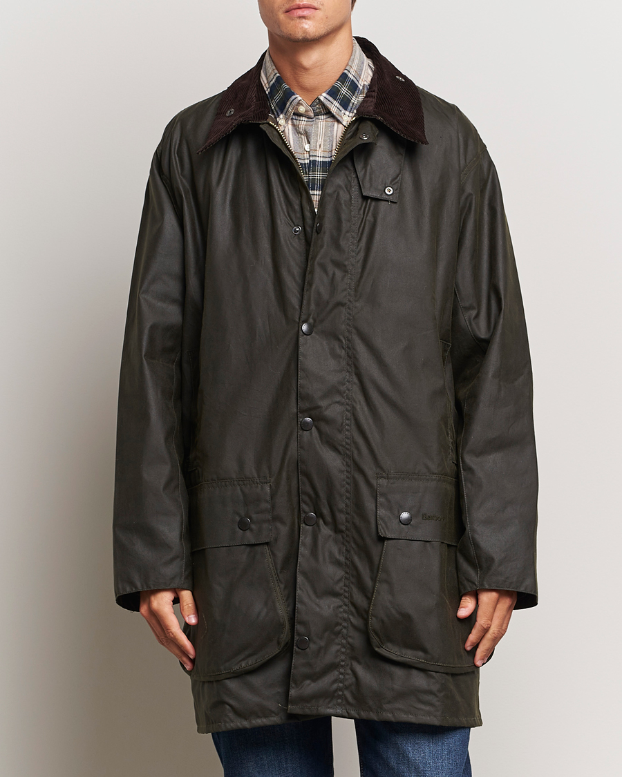 Herr | Jackor | Barbour Lifestyle | Border Wax Coat Archive Olive