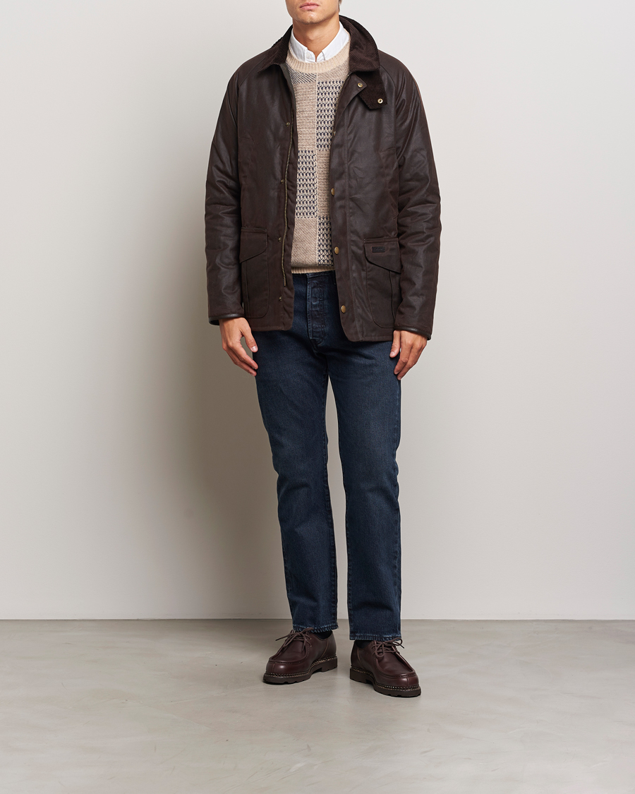 Herr | Jackor | Barbour Lifestyle | Stratford Tattersall Wax Jacket Rustic
