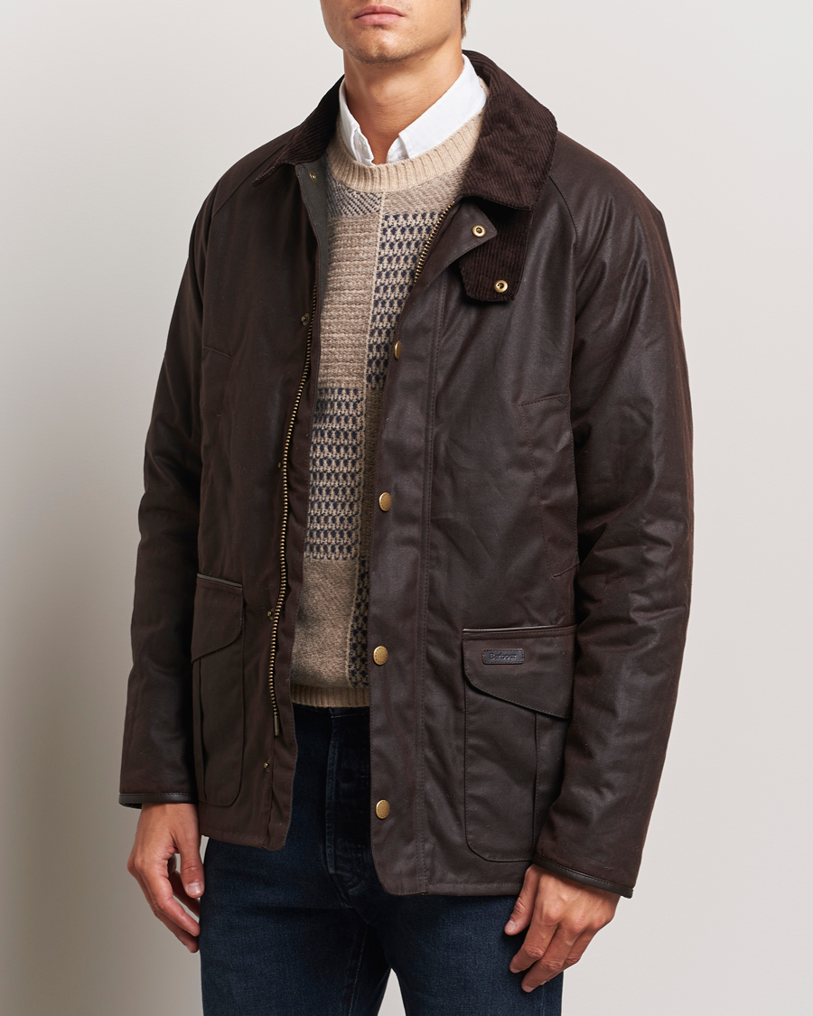 Herr | Jackor | Barbour Lifestyle | Stratford Tattersall Wax Jacket Rustic
