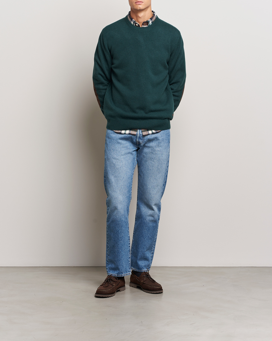 Herr | Tröjor | Barbour Lifestyle | Patch Crew Evergreen