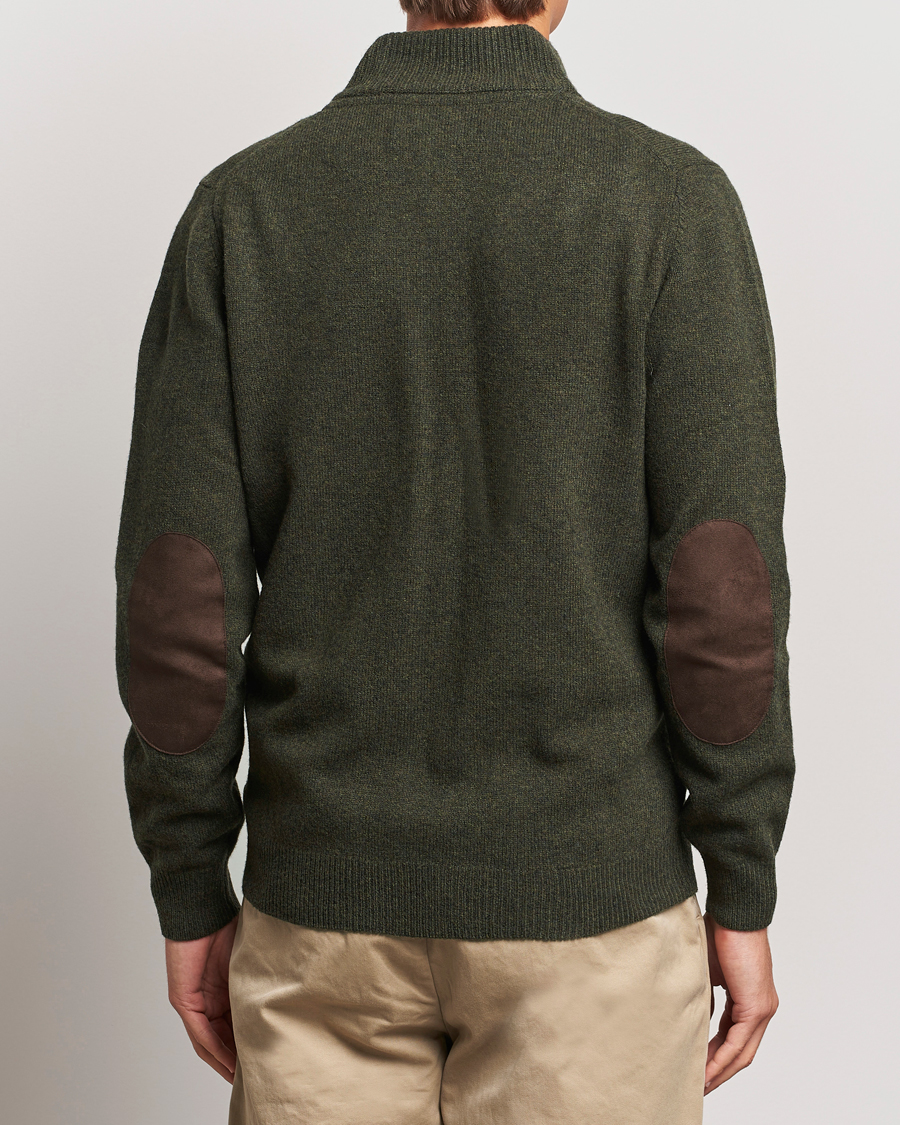 Herr | Tröjor | Barbour Lifestyle | Essential Patch Zip Through Cardigan Seaweed
