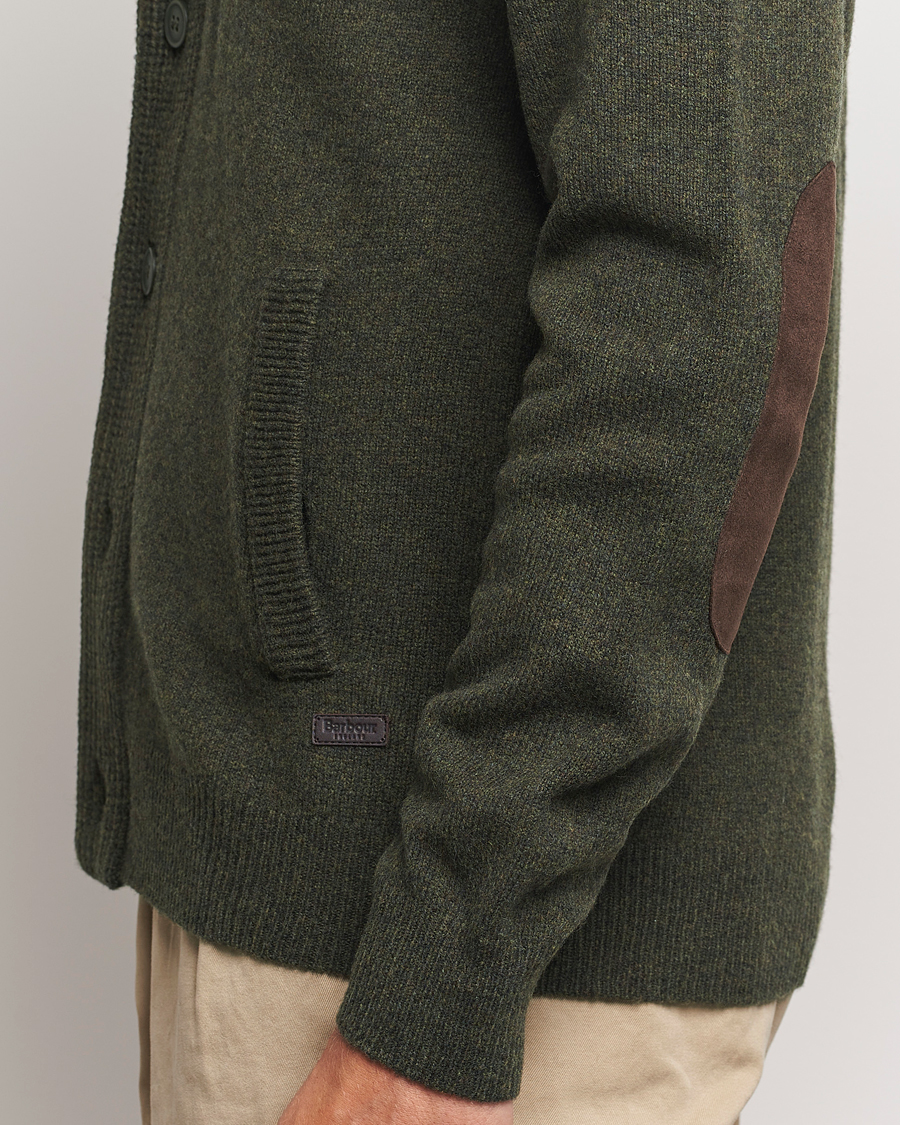 Herr | Tröjor | Barbour Lifestyle | Essential Patch Zip Through Cardigan Seaweed