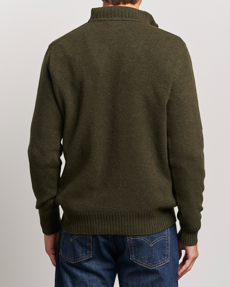 Herr | Tröjor | Barbour Lifestyle | Essential Lambswool Half Zip Seaweed