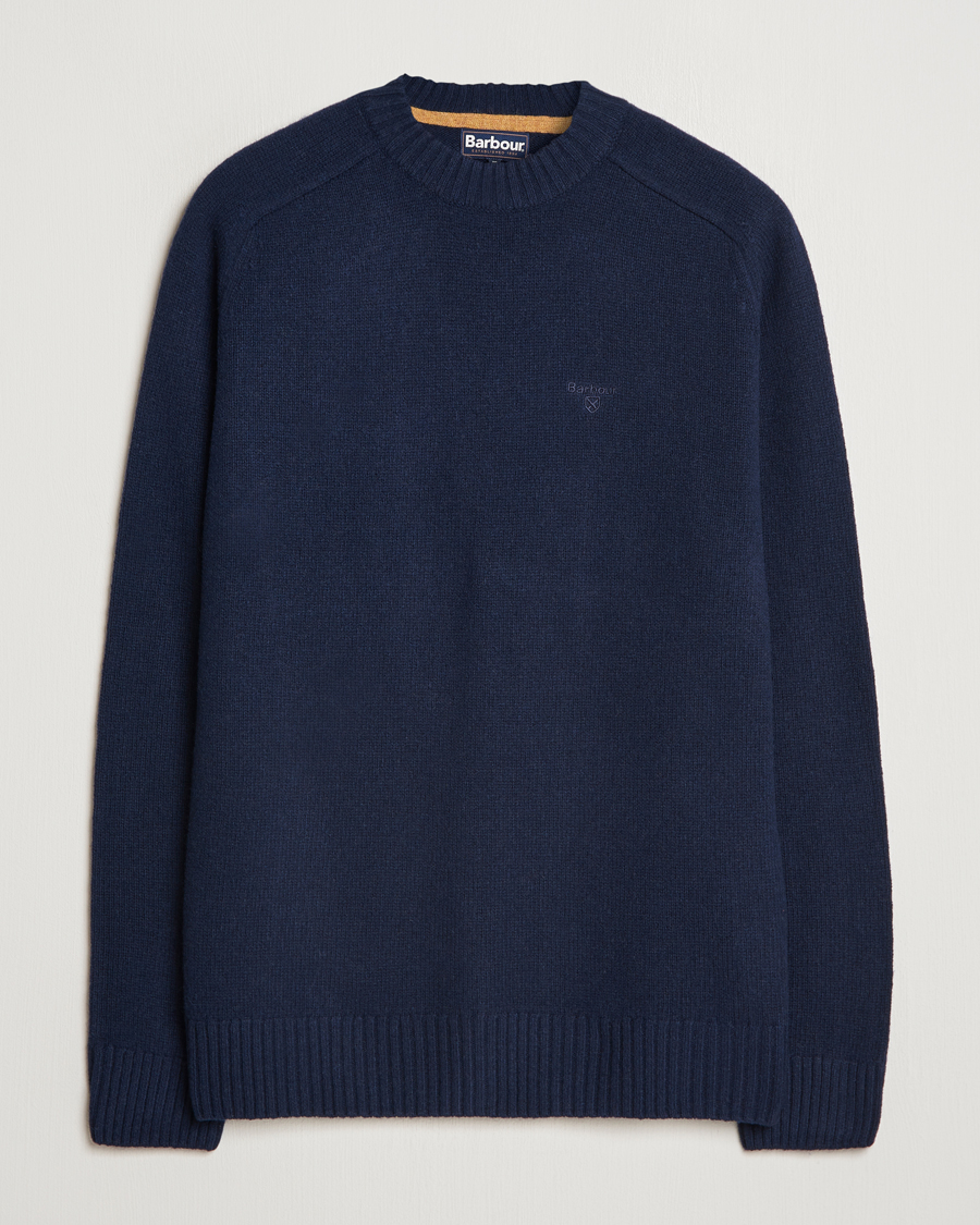 Herr | Tröjor | Barbour Lifestyle | Grangetown Lambswool Crewneck Navy