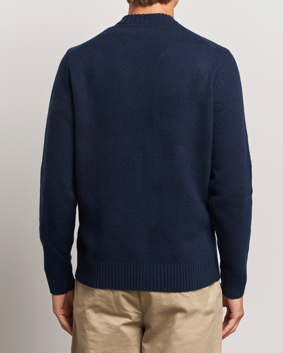 Herr | Tröjor | Barbour Lifestyle | Grangetown Lambswool Crewneck Navy