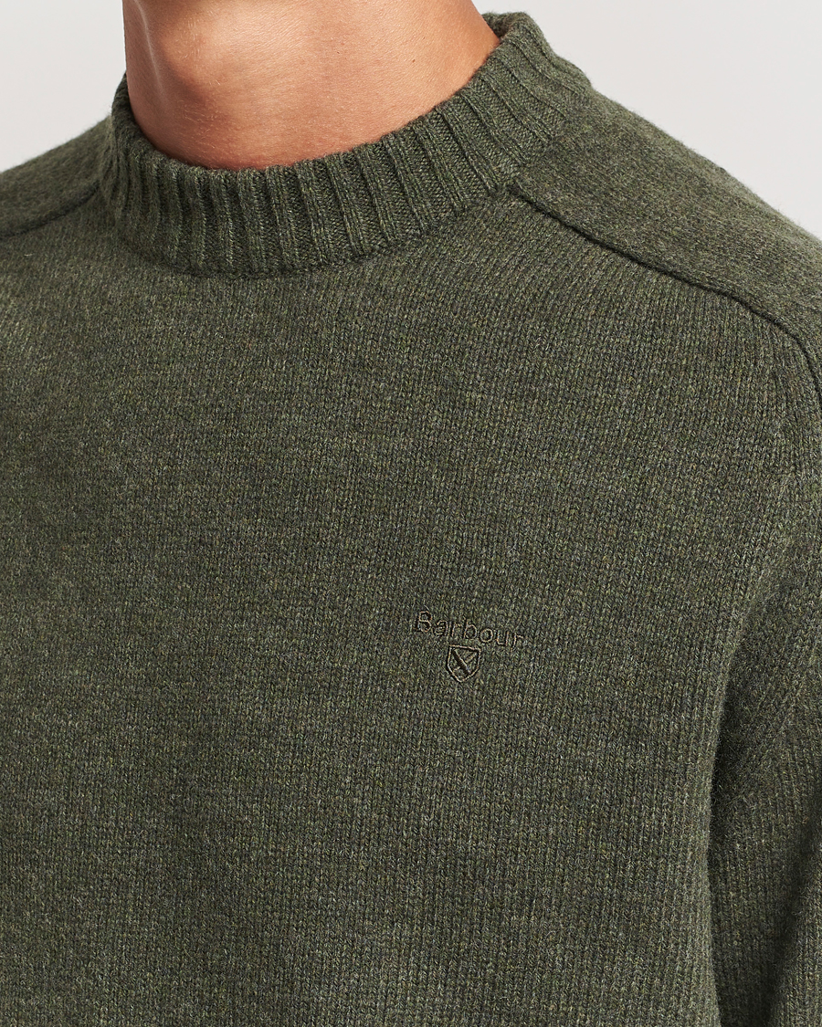 Herr | Tröjor | Barbour Lifestyle | Grangetown Lambswool Crewneck Olive