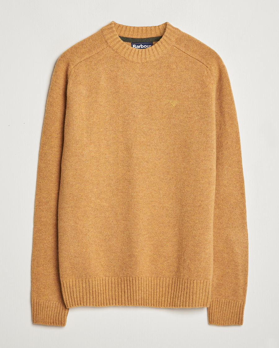 Herr | Tröjor | Barbour Lifestyle | Grangetown Lambswool Crewneck Harvest Gold
