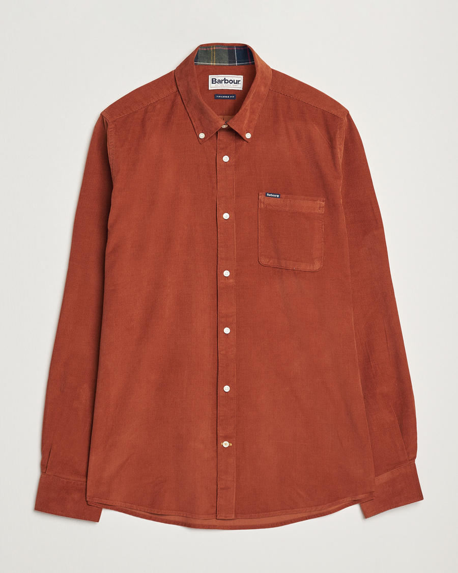 Herr | Skjortor | Barbour Lifestyle | Ramsey Corduroy Shirt Dark Ginger