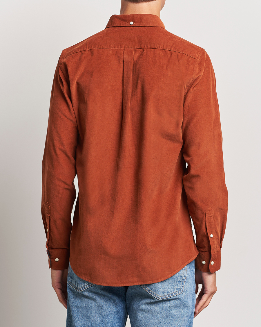 Herr | Skjortor | Barbour Lifestyle | Ramsey Corduroy Shirt Dark Ginger