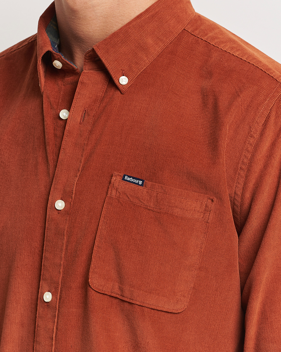 Herr | Skjortor | Barbour Lifestyle | Ramsey Corduroy Shirt Dark Ginger