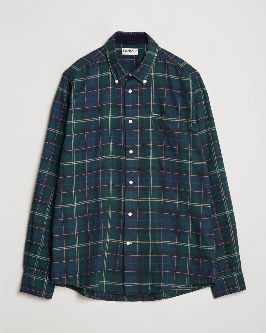 Herr | Skjortor | Barbour Lifestyle | Flannel Check Shirt Green Loch