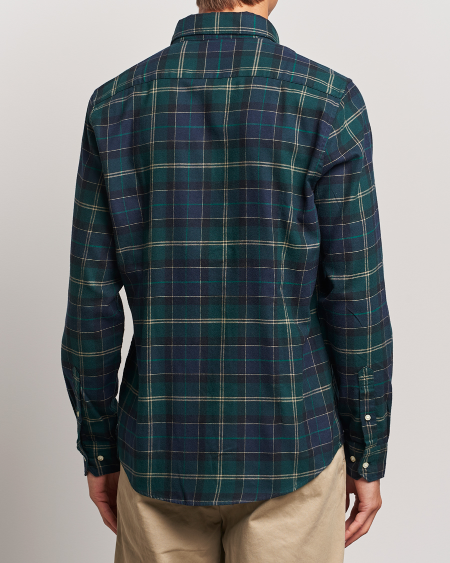 Herr | Skjortor | Barbour Lifestyle | Flannel Check Shirt Green Loch