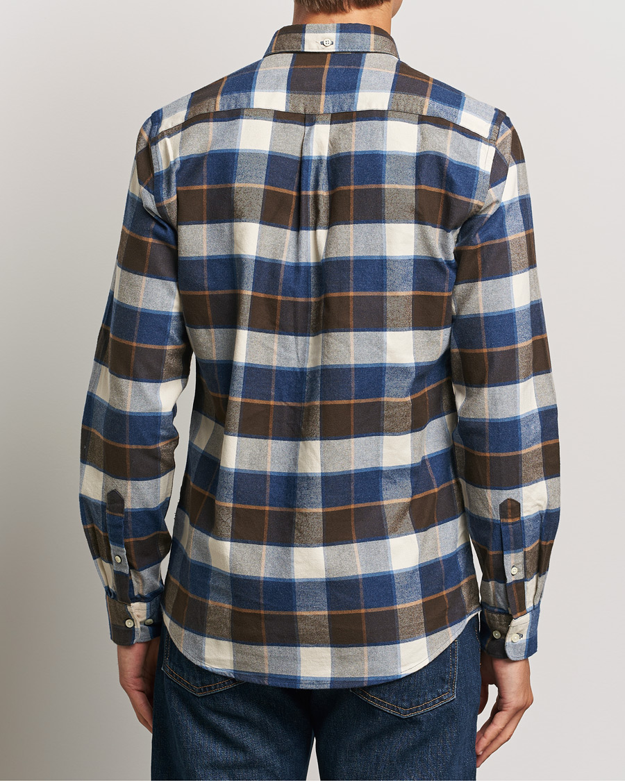Herr | Skjortor | Barbour Lifestyle | Valley Check Flannel Shirt Ecru