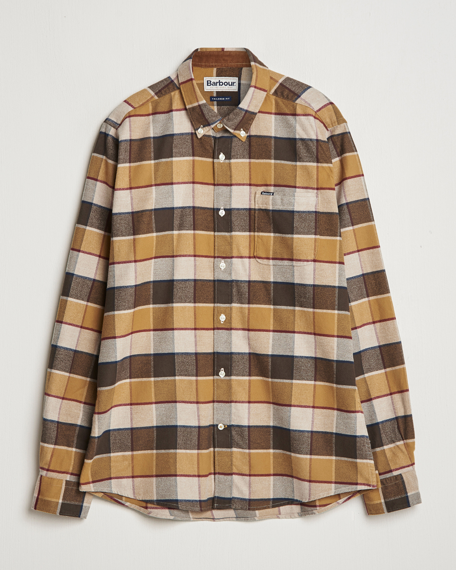 Herr | Skjortor | Barbour Lifestyle | Valley Check Flannel Shirt Brown