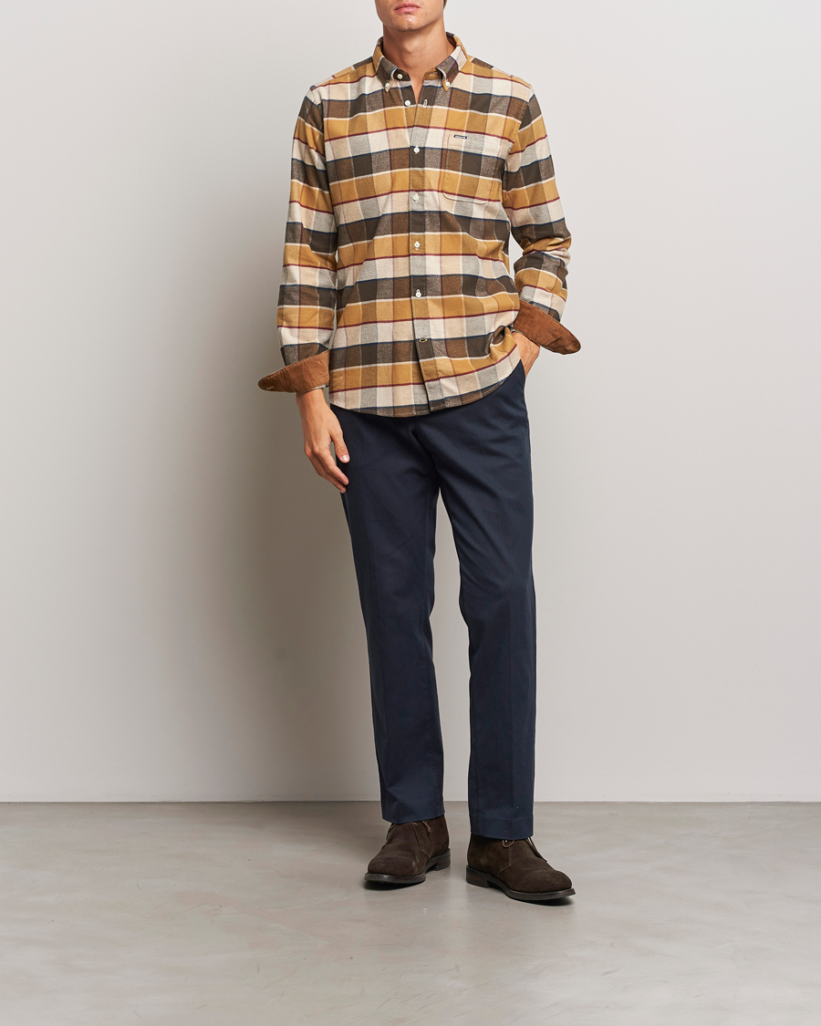 Herr | Skjortor | Barbour Lifestyle | Valley Check Flannel Shirt Brown