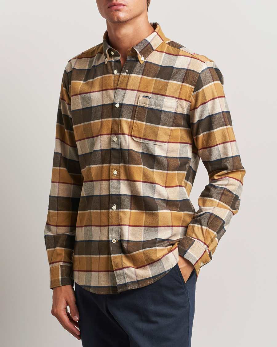 Herr | Skjortor | Barbour Lifestyle | Valley Check Flannel Shirt Brown