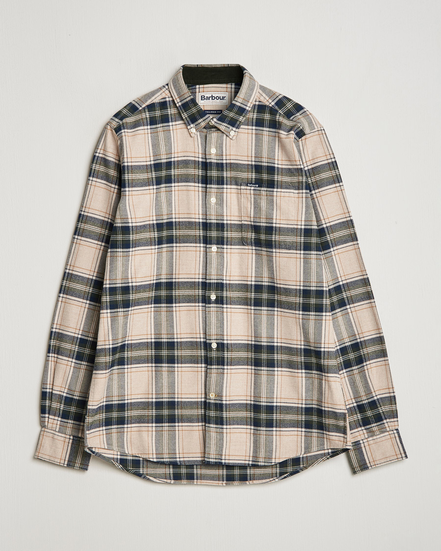 Herr | Skjortor | Barbour Lifestyle | Betsom Flannel Check Shirt Stone Marl