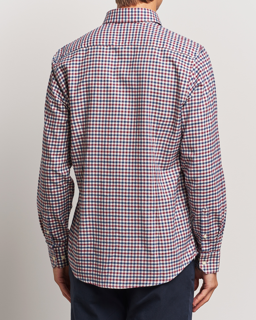 Herr | Skjortor | Barbour Lifestyle | Finkle Gingham Flannel Shirt Merlot
