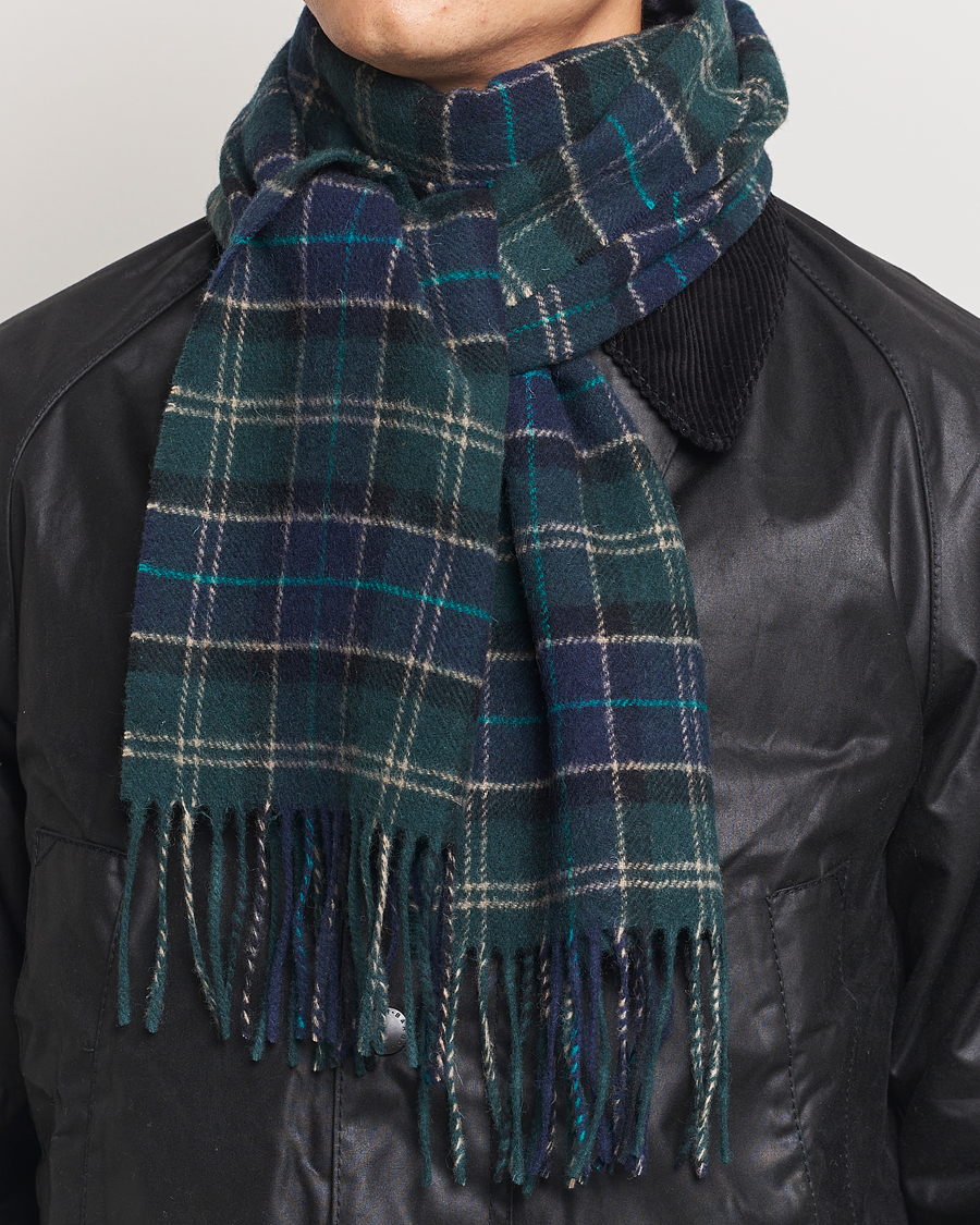 Herr | Barbour Lifestyle Tartan Lambswool Scarf Green Loch | Barbour Lifestyle | Tartan Lambswool Scarf Green Loch