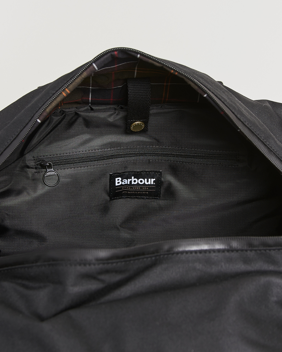 Herr | Barbour Lifestyle Field Wax Holdall Black | Barbour Lifestyle | Field Wax Holdall Black
