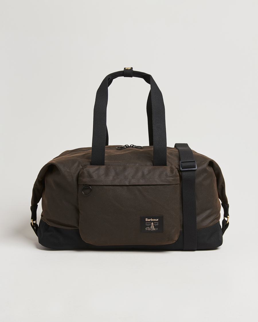 Herr | Barbour Lifestyle Field Wax Holdall Olive/Black | Barbour Lifestyle | Field Wax Holdall Olive/Black