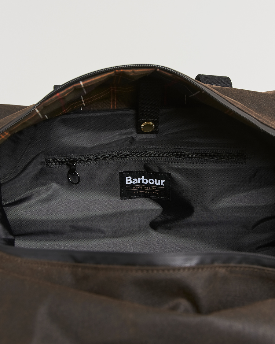 Herr | Barbour Lifestyle Field Wax Holdall Olive/Black | Barbour Lifestyle | Field Wax Holdall Olive/Black