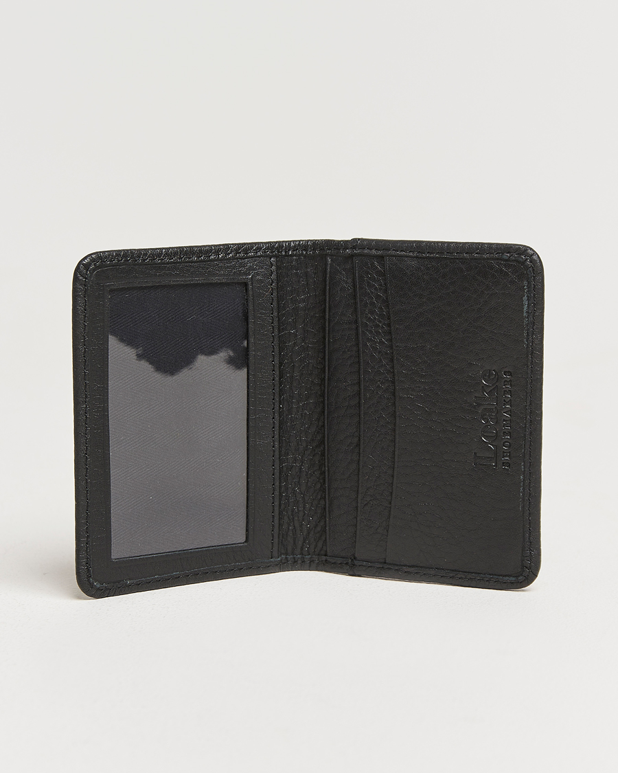 Herr | Plånböcker | Loake Shoemakers | Fenchurch Grained Leather Card Holder Black