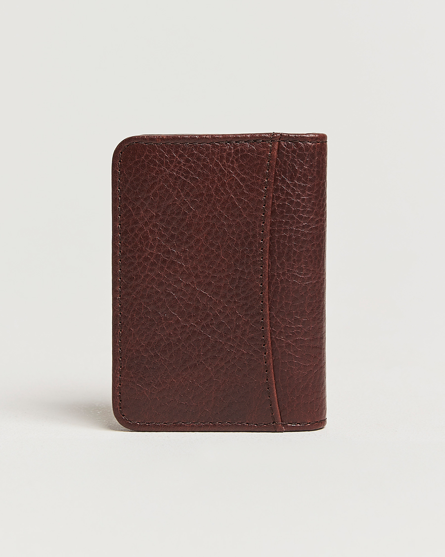 Herr | Loake 1880 Fenchurch Grained Leather Card Holder Dark Brown | Loake 1880 | Fenchurch Grained Leather Card Holder Dark Brown