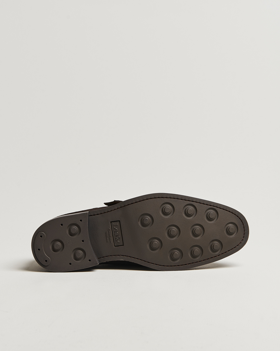 Herr | Munkskor | Loake 1880 | 357 Suede Single Monk Dark Brown