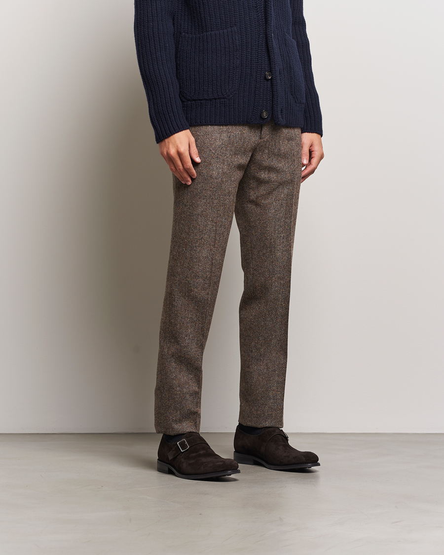 Herr | Munkskor | Loake 1880 | 357 Suede Single Monk Dark Brown
