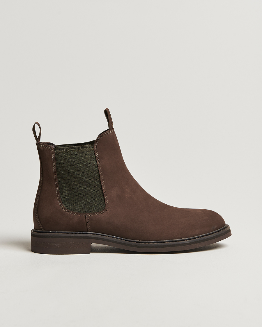 Herr | Kängor | Loake Shoemakers | Ducksworth Waterproof Chelsea Boot Brown Nubuck