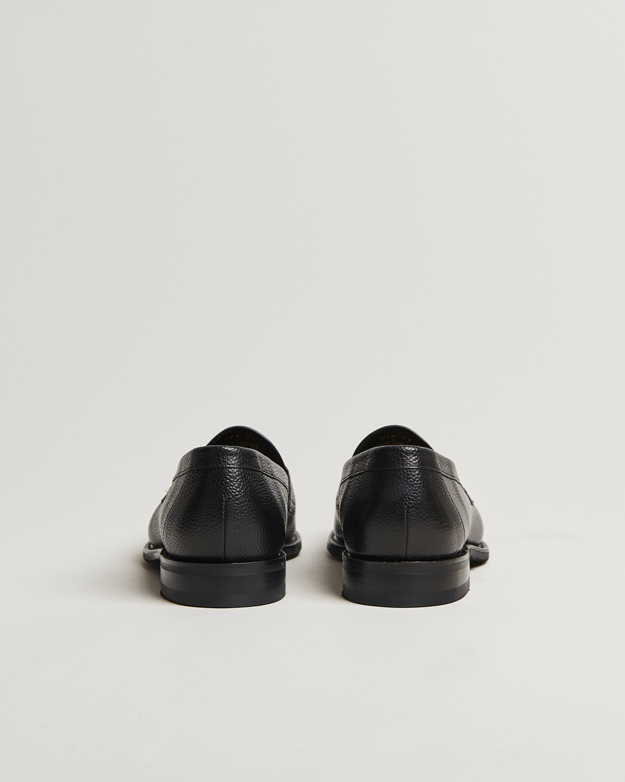 Herr | Loafers | Loake Shoemakers | Loake 1880 Imperial Grained Penny Loafer Black