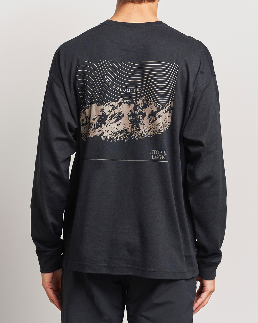 Herr | T-Shirts | Columbia | Duxbery Relaxed Long Sleeve T-Shirt Black