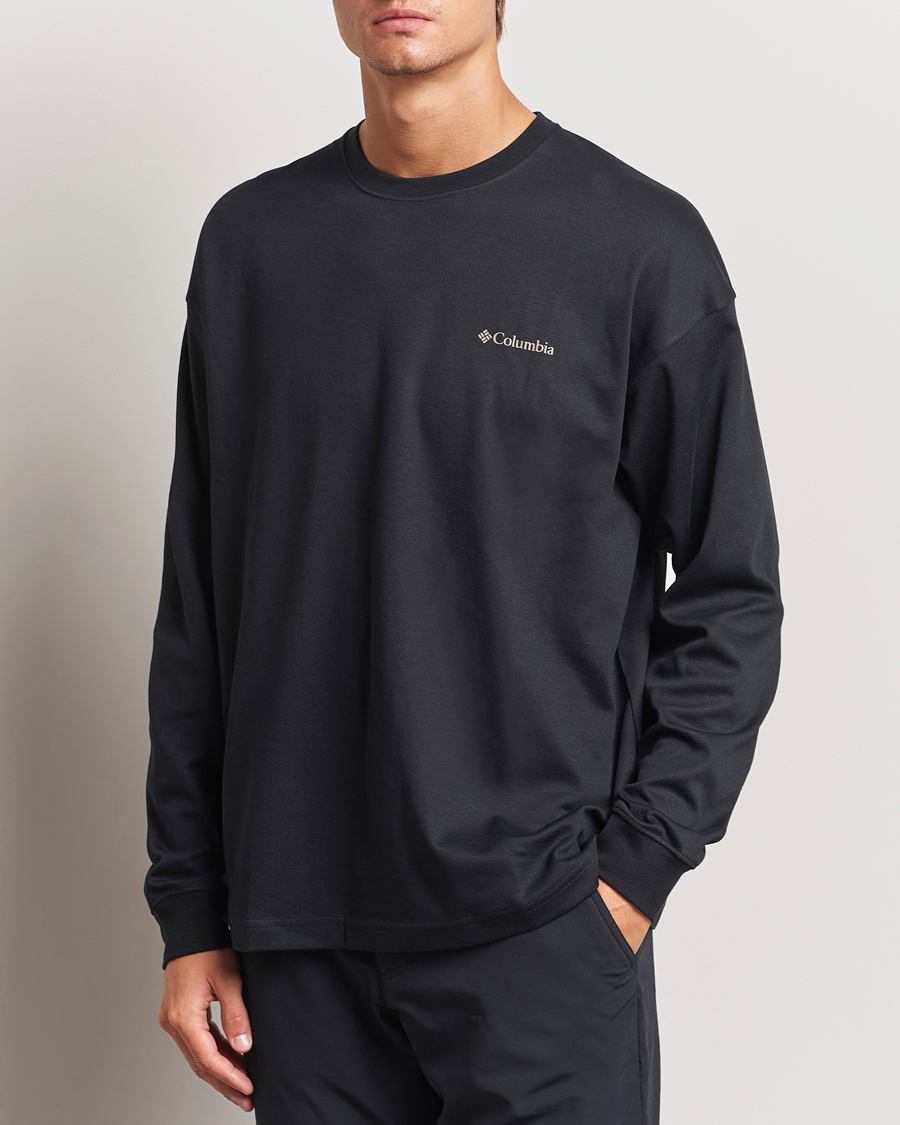 Herr | T-Shirts | Columbia | Duxbery Relaxed Long Sleeve T-Shirt Black