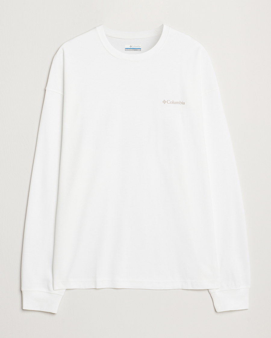 Herr | T-Shirts | Columbia | Duxbery Relaxed Long Sleeve T-Shirt White