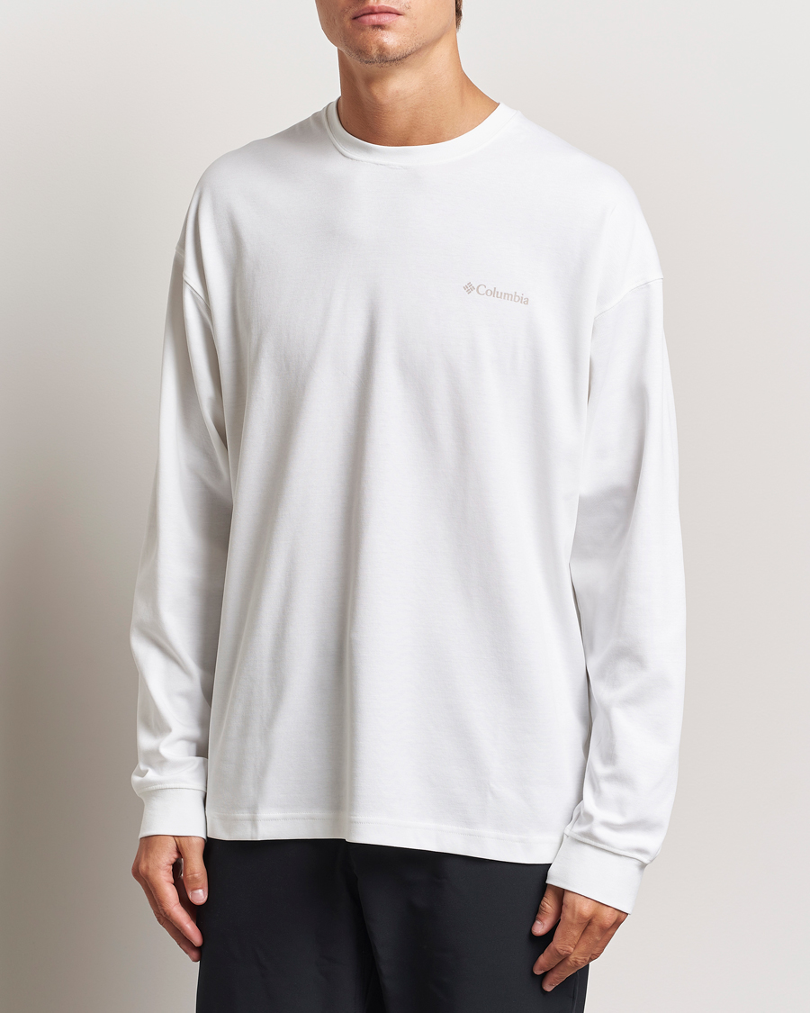 Herr | T-Shirts | Columbia | Duxbery Relaxed Long Sleeve T-Shirt White